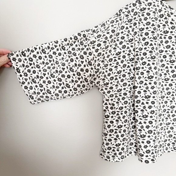 Krista Larson Shirt Top Cotton India Floral oversized boho - Picture 3 of 5